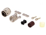 Mufă Circulară pe Cablu PT/451, 6 Pini Aurit, 7,5A