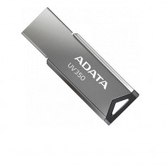 Usb flash drive adata uv350 32gb silver metalic usb 3.2