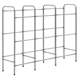 Cumpara ieftin Raft de depozitare pentru 9 lazi, argintiu, 145x33x116 cm, otel