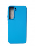 Husa silicon protectie camera cu microfibra Samsung Galaxy S22 Albastru Marin
