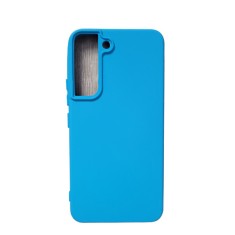 Husa silicon protectie camera cu microfibra Samsung Galaxy S22 Albastru Marin