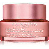 Clarins Multi-Active Day Cream Dry Skin cremă pentru netezirea și strălucirea pielii pentru tenul uscat 50 ml