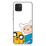 Husa compatibila cu Samsung Galaxy A03 Silicon Gel Tpu Model Finn and Jake Tongues