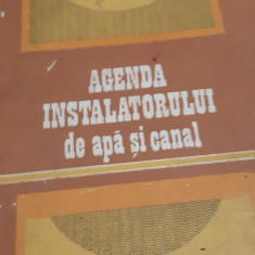 AGENDA INSTALATORULUI DE APA SI CANAL