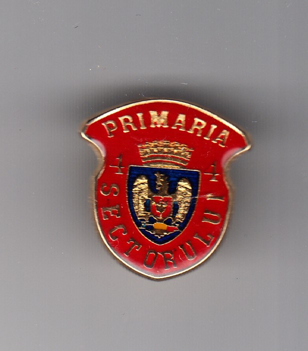 Insigna Primaria Sectorului 4, cu pin