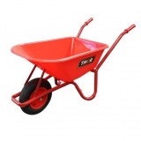 Roaba rosie 85L cu roata pneumatica 400/8, cadru metalic si cuva plastic 940x580x300mm Thor