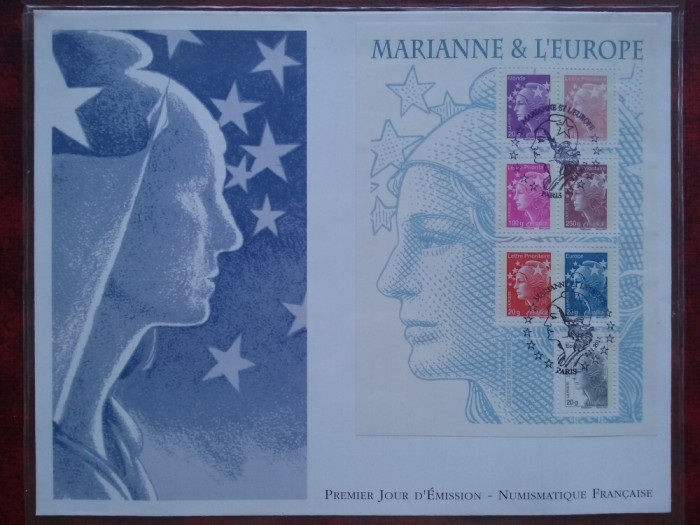 2011-Franta-Marianne si Europa-bloc-F.D.C.-MNH