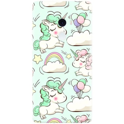 Husa silicon pentru Xiaomi Mi Mix 2, Unicorns And Clouds foto