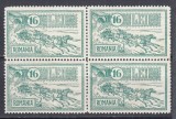 ROMANIA 1932 LP 103 - 30 DE ANI DE LA INAUGURAREA PALATULULUI P.T.T. BLOC DE 4 TIMBRE MNH, Nestampilat