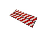Set 2 Abtibilduri Reflectorizante Auto/Camion, Alb/Rosu, 50x10 cm, ALM - Stickere Tuning Exterior