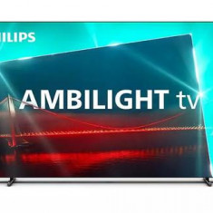 Televizor OLED Philips 139 cm (55inch) 55OLED718/12, Ultra HD 4K, Smart TV, Ambilight, WiFi, CI+