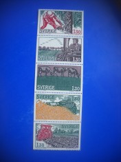 HOPCT TIMBRE SUEDIA MNH 971 ANUL TARANULUI -5 VALORI 1979-NESTAMPILAT
