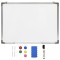 vidaXL Tablă magnetică albă cu ștergere uscată 90x60 cm oțel