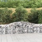 Cosuri gabion arcuite 25 buc, 400x50x60/80 cm, fier galvanizat GartenMobel Dekor, vidaXL