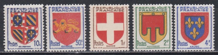 Franta 1949 - Steme de departamente franceze, MNH