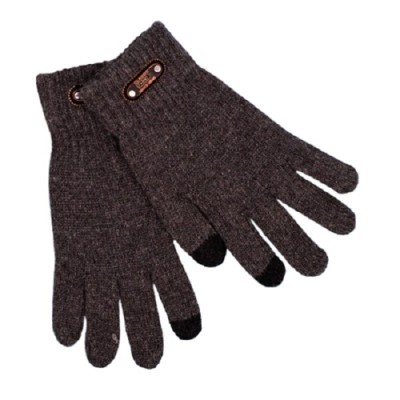 Manusi de barbat, flippy, model tricotat, functie touchscreen (ecran tactil), material acril, manseta elastica, interior catifelat, marime universala, foto