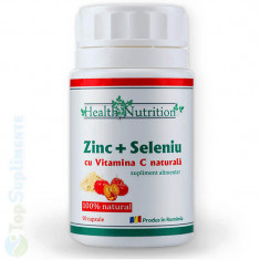 Zinc, Seleniu si Vitamina C 90cps. (imunitate, oase, muschi) Health Nutrition foto