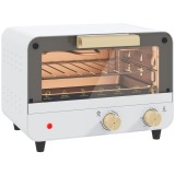 HOMCOM Cuptor Electric cu 2 &Icirc;nălțimi cu Temporizator și Temperatură Reglabilă, 31,5x27,7x22,7 cm, Alb | Aosom Romania