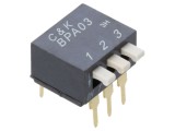 Comutator DIP-Switch 3 Secțiuni ON-OFF 24VDC