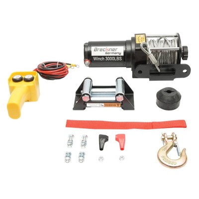 Troliu electric cu telecomanda 12V, 1,6T (3000lbs) lungime cablu 9.2m foto