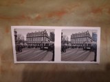 Bucuresti - Stereoscop - Bdul Elisabeta cu Calea Victoriei