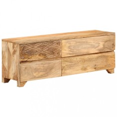 vidaXL Comodă TV, 110x30x40 cm, lemn masiv de mango 246144