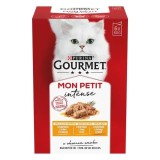 Cumpara ieftin GOURMET Mon Petit, Pachet Mixat, Pui, Rata si Curcan, 6x50 g