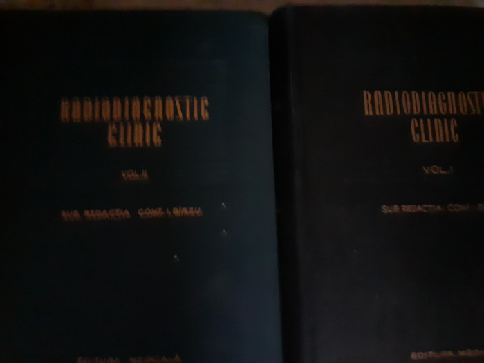 RADIODIAGNOSTIC CLINIC 2 VOLUME - SUB RED I B&Icirc;RZU, ED MEDICALA 1965,peste 2300 p