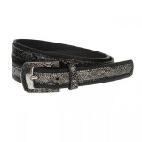 Curea dama, casual-eleganta, din piele ecologica, latime 2.5 cm, negru - CRD021N, CK LEATHER