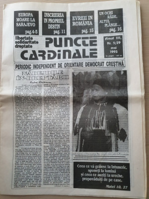 puncte cardinale mai 1993-ziar legionar,masoneria in actualitate foto