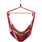 Hamac tip Scaun Strend Pro Carner Multicolor 100x50 cm, Bumbac, Suport 150 Kg, Agatator, Relaxare Gradina/Terasa/Balcon