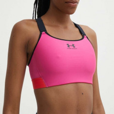 Under Armour sutien sport culoarea roz, neted