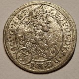 Austria 3 kreuzer 1696 CB argint Leopold l
