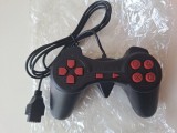 NEW 9-Pin Game Controller for Nintendo / 8-Bit Compatible Consoles &ndash; Black &amp; Red