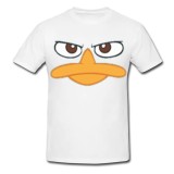 Tricou &quot; Perry the platypus face &quot;