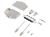 Conector D-Sub 25 PIN Mamă pe cablu Amphenol Ecranat Gold Flash