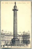 AD 459 C. P. VECHE - PARIS -LA PLACE ET LA COLONNE VENDOME -FRANTA, Circulata, Printata