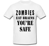 Tricou &quot; Zombis eat brain &quot;