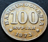 Cumpara ieftin Moneda exotica 100 RUPII (Rupiah) - INDONEZIA / INDONESIA, anul 1973 * cod 2408, Asia