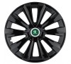 Set 4 Capace Roti Autohelix MSA&reg; potrivite jantelor de 16 inch, pentru Skoda Verde model Delta Black
