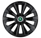 Cumpara ieftin Set 4 Capace Roti Autohelix MSA&reg; potrivite jantelor de 16 inch, pentru Skoda Verde model Delta Black