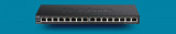 D-link switch dgs-1016s 16 porturi gigabit capacity 32gbps jumboframe 9216 bytes auto mdimdix fanless desktop