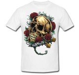 Cumpara ieftin Tricou &quot; Skull and roses &quot;