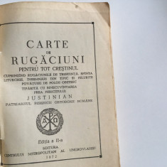 CARTE DE RUGACIUNI 1972 editia a ii-a CU BINECUVANTAREA PATRIARHULUI JUSTINIAN