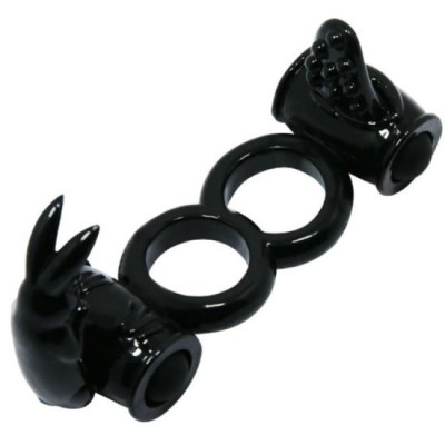BAILE - SWEET RING DOUBLE RING WITH DOUBLE RABBIT foto