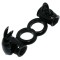 BAILE - SWEET RING DOUBLE RING WITH DOUBLE RABBIT