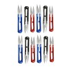 Set 12 foarfeci mini multifunctionale 10 cm, taietoare pentru ata, croitorie, broderie, atelier de cusut si activitati creative