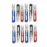 Cumpara ieftin Set 12 foarfeci mini multifunctionale 10 cm, taietoare pentru ata, croitorie, broderie, atelier de cusut si activitati creative