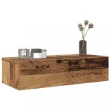 VidaXL Raft perete cu sertare Lemn vechi 60x26,5x15 cm Lemn prelucrat