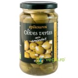 Masline Verzi Umplute cu Migdale in Saramura Ecologice/Bio 320g